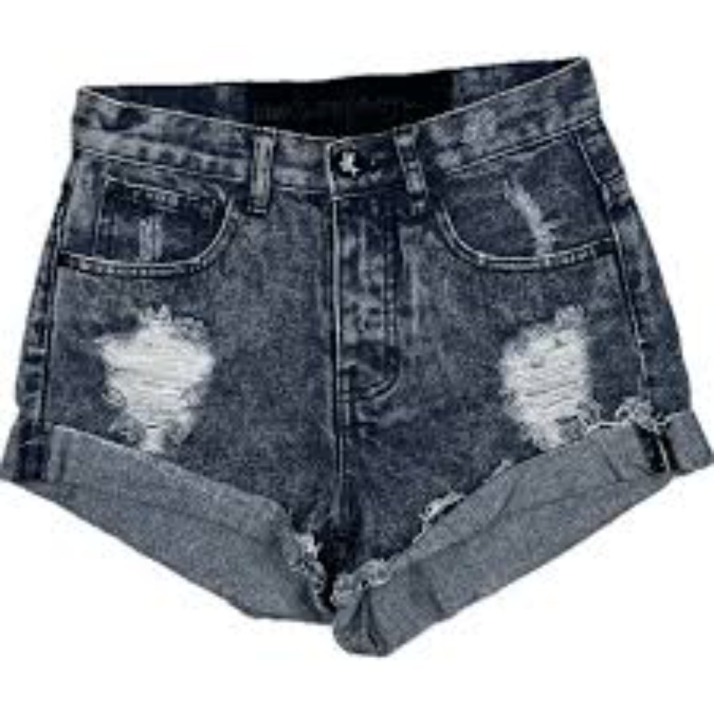 One Teaspoon Outlaw Denim Shorts Cutoff Distressed Size 12/30